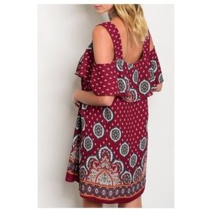 Last One! Cold Shoulder Summer Dress